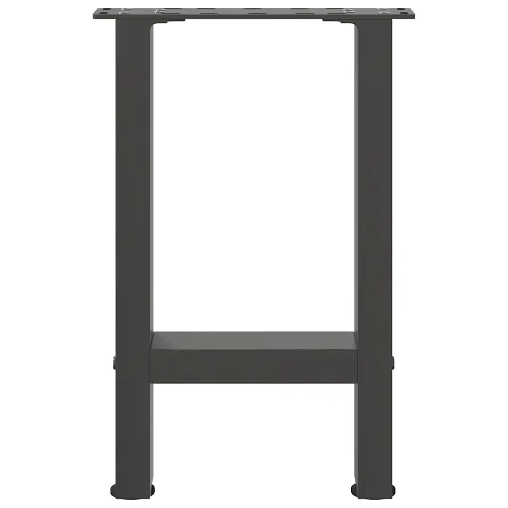 vidaXL Gambe per Tavolino da Caffè Antracite 2 pz 38x(42-43) cm Acciaio