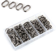 Accessori per pesca - Raccordi ovoidali in acciaio inossidabile - 100 pezzi - Vis accessori - Connettore - Duratura - Raccordi per pesca in acciaio inossidabile