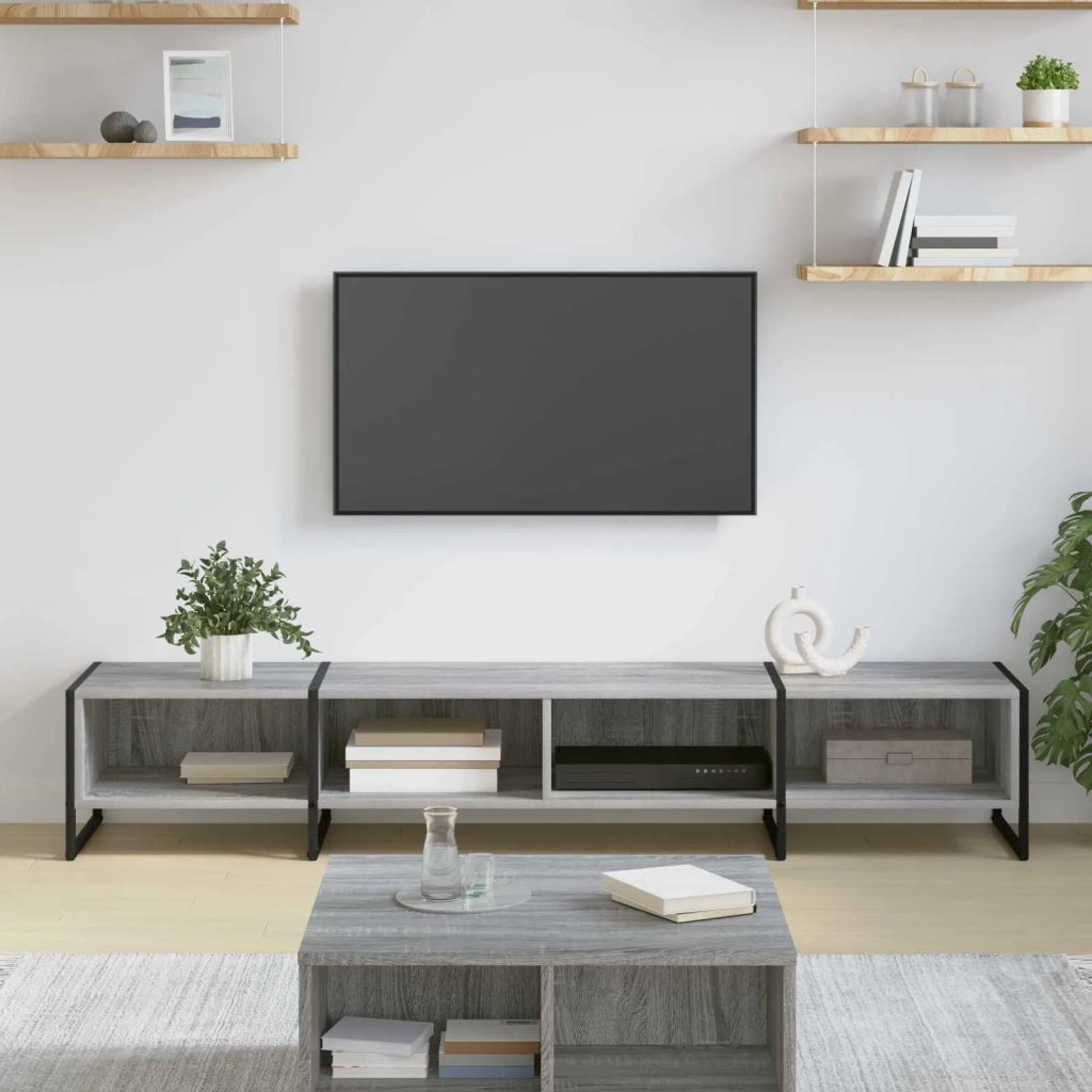 Mobile TV-Credenza TV-Console TV Grigio Sonoma 170,5 x 36 x 30,5 cm Legno multistrato