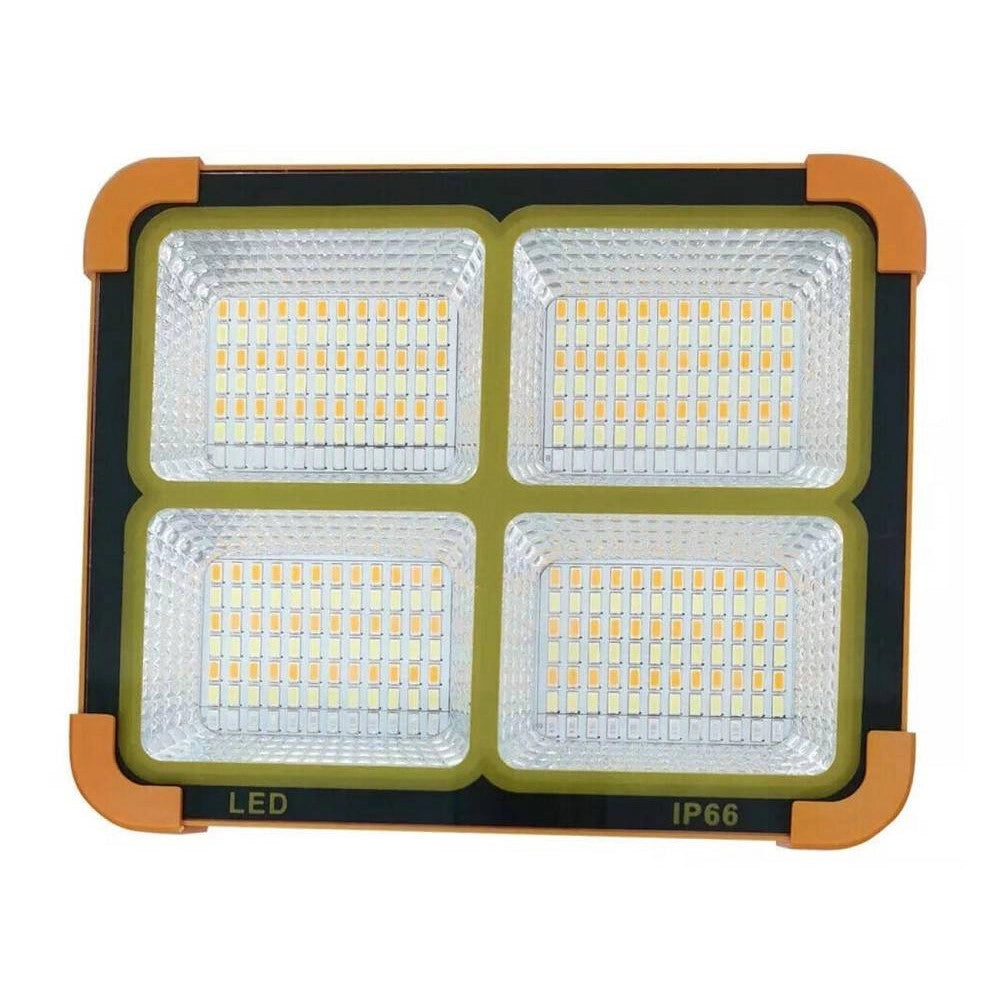 Trade Shop - Luce Faro 120 W Emergenza Portatile Ricaricabile Pannello Solare Power Bank Usb -