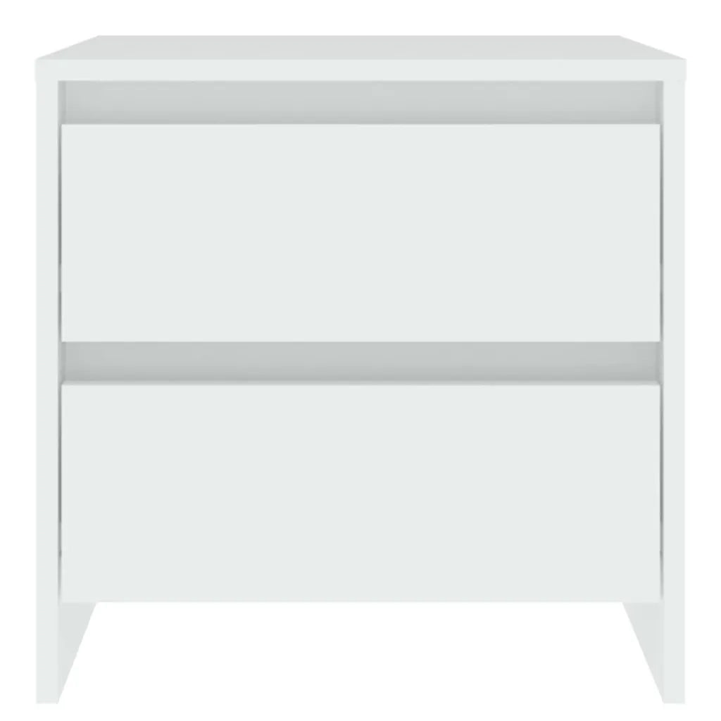 Comodino Bianco 45x34,5x44,5 cm in Legno Ingegnerizzato cod mxl 31149