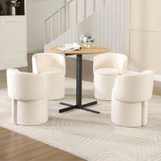 Set di sedie da cucina - Sedie da cucina con ripostiglio - Risparmia spazio - Schienale pieghevole - 42 x 50 x 60 cm - Bianco