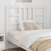 Testiera per Letto Bianca 106x4x100 cm Legno Massello di Pino 817826