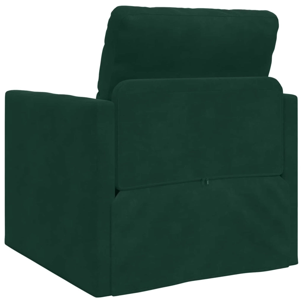 Divano letto Verde Scuro 74 x 77 x 81 cm Velluto 4106616