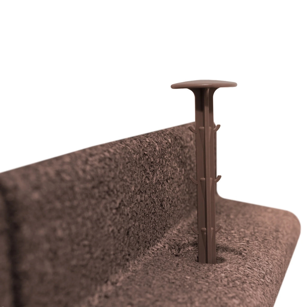 Bordura Flessibile da Giardino 26 x 1,2 m Marrone con Martello in Gomma