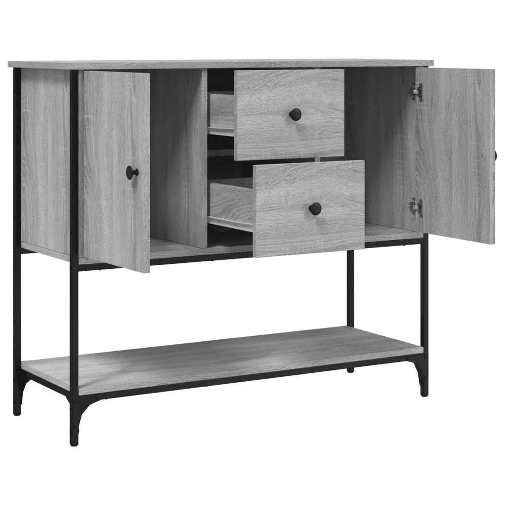 Credenza Grigio Sonoma 100x36x85 cm in Legno Multistrato 835557