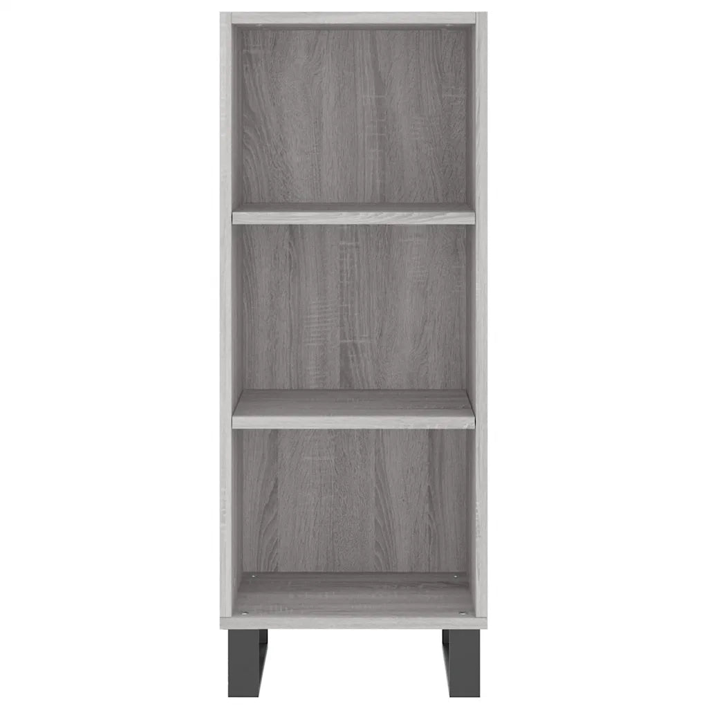 Credenza Grigio Sonoma 34,5x32,5x90 cm in Legno Multistrato