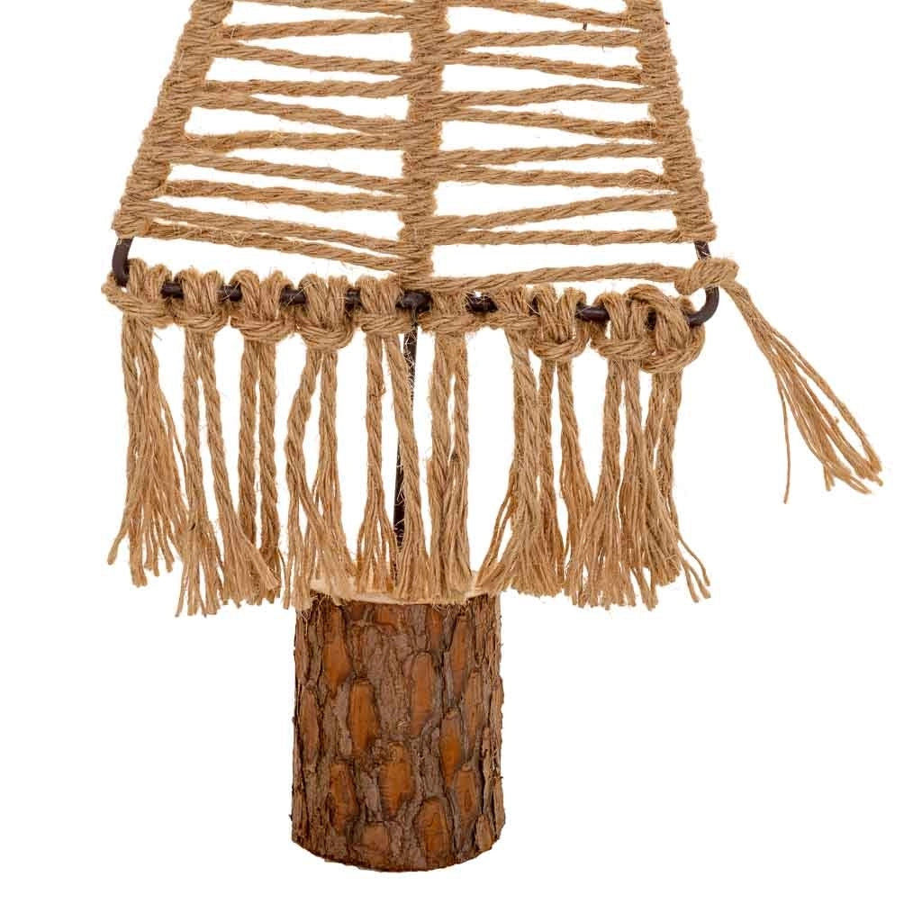 Albero decorativo in cotone intrecciato marrone 13x01x37,5h