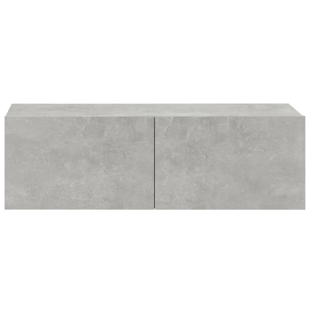 Mobile TV multimediale mensola TV credenza mobile TV sala da pranzo soggiorno camera da letto 2 pezzi 100 x 30 x 30 cm legno ingegnerizzato grigio 02_0028521