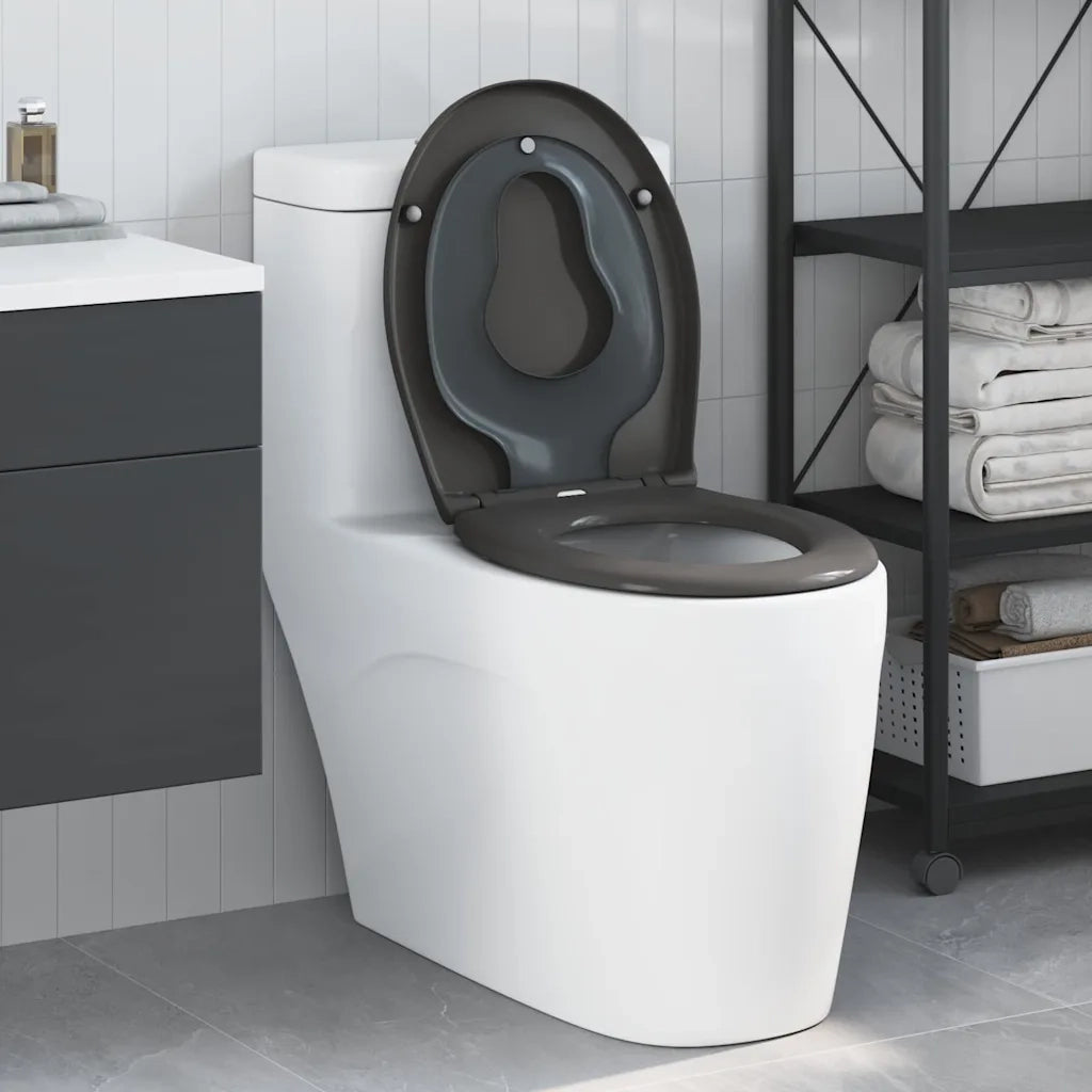 Sedile del WC Antracite 47 x 37 x 4 cm Duroplast 42002350