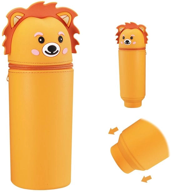 Etui 2 in 1 con tas siliconico morbido, etui in piedi, etui telescopico per ragazze e ragazzi