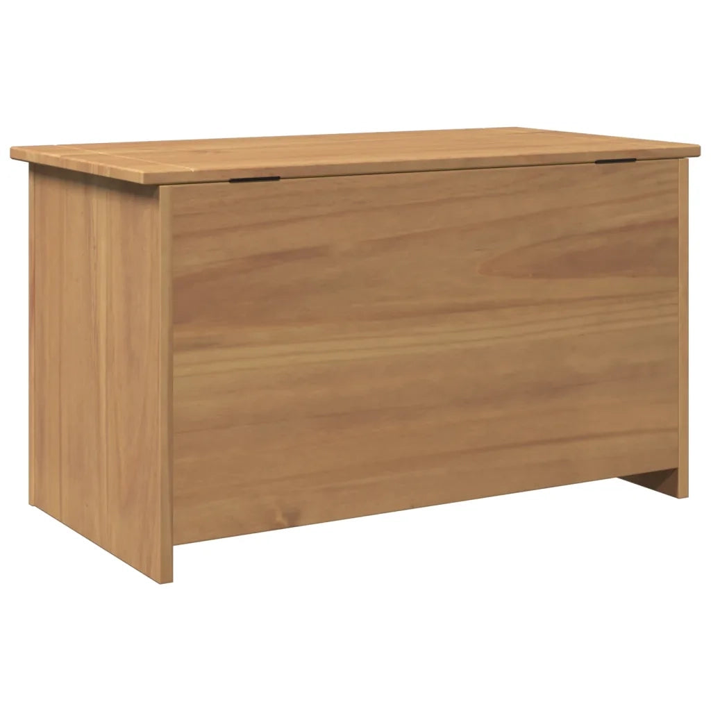 Cesta con Coperchio PANAMA 79x42x46 cm Legno Massello di Pino 4016387