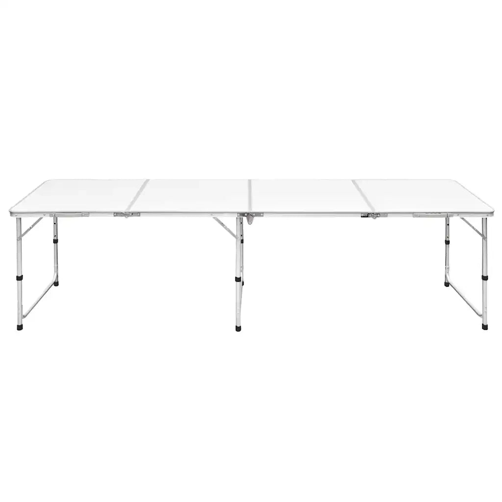 Tavolo da Campeggio Pieghevole Alluminio Regolabile 240x60 cm CFW9428820