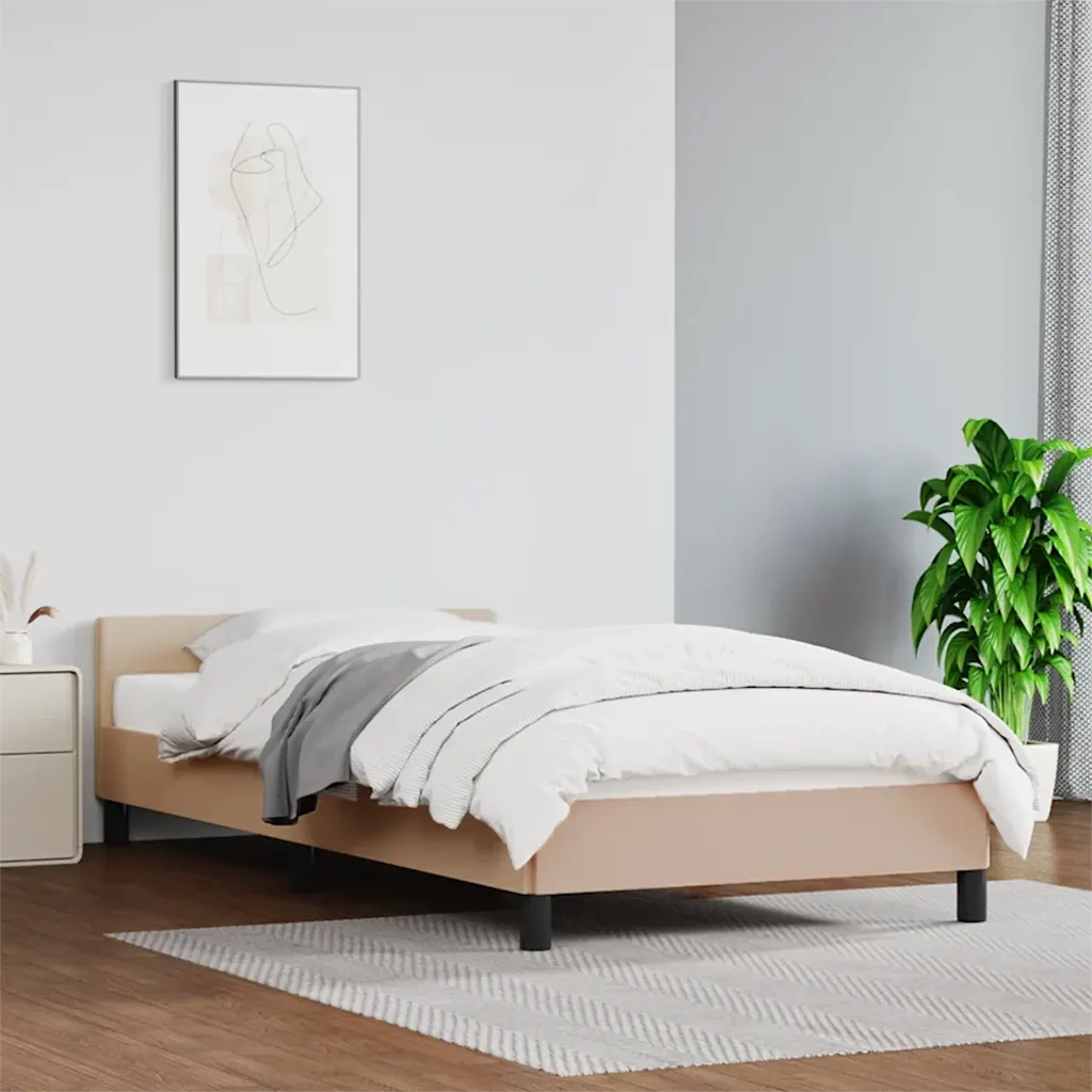 Giroletto con Testiera senza Materasso Cappuccino 80x200 cm 347470