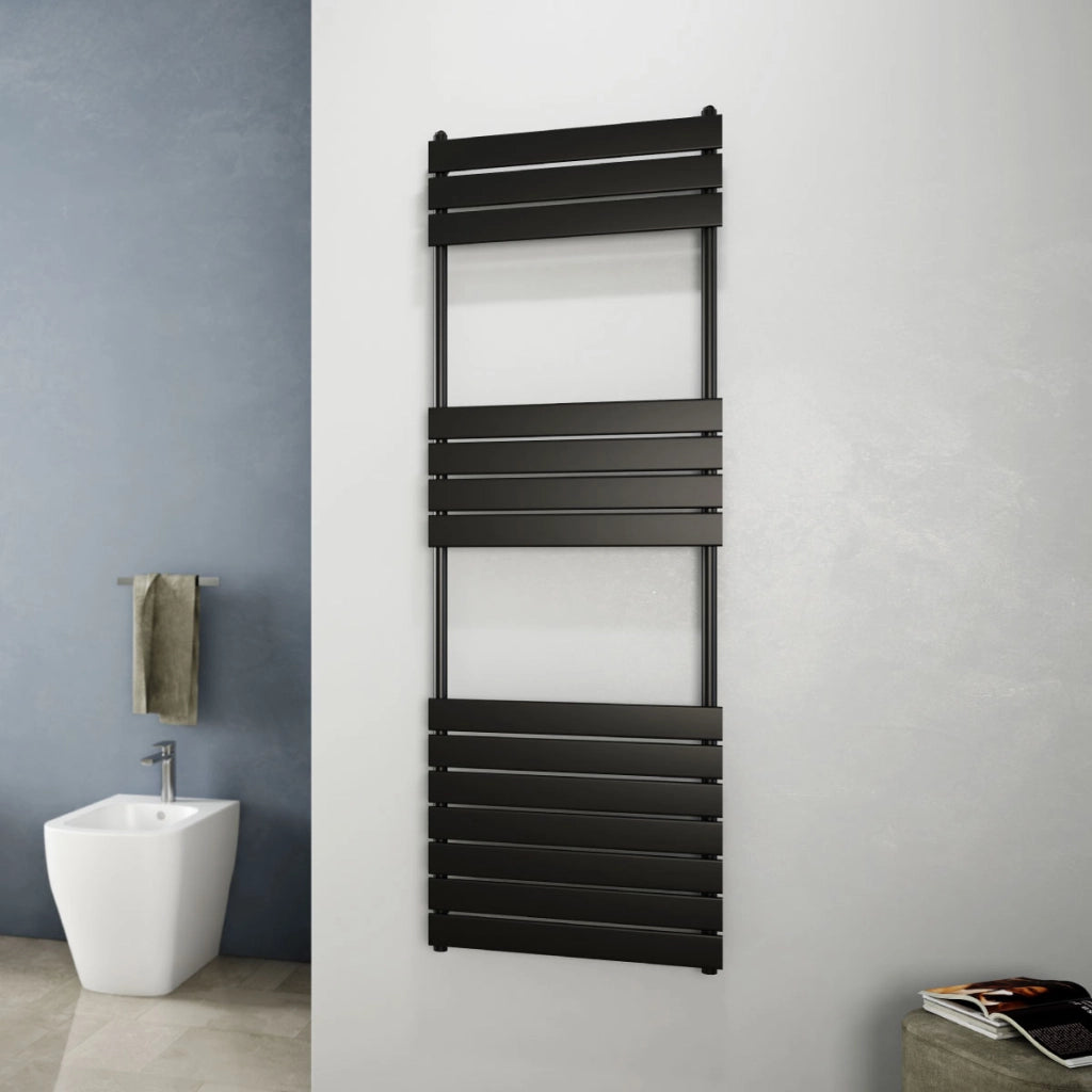 RADIATORE TERMOARREDO DI DESIGN NERO MODELLO RITMO - MM 1213X500 - INT.450 -WATT 575 -12 TUBI-DELTA T50. 1962  - MAM
