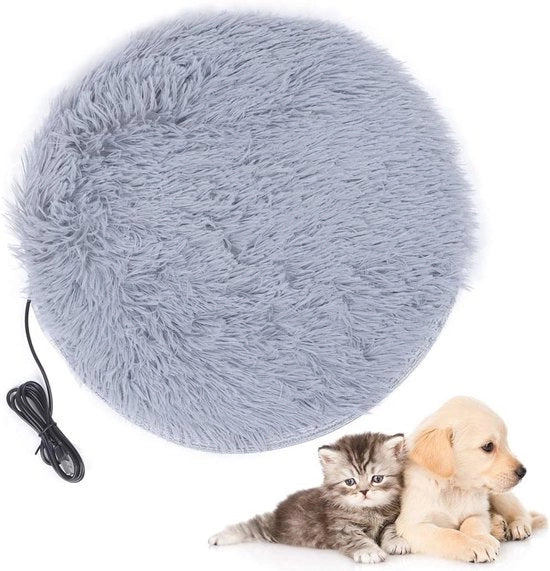 Matraccio elettrico per cani e gatti 40x40 cm - Decongelandolo e lavabile, Ideale per letti per animali