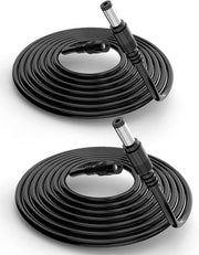 Cavo di estensione 10 m 21 mm x 55 mm per sistema di telecamere di sorveglianza CCTV - cavo di alimentazione 12 V DC (nero, 2 pezzi)