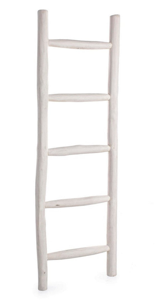 Scala Decorativa 48x6x150 cm in Teak Sahel Bianca