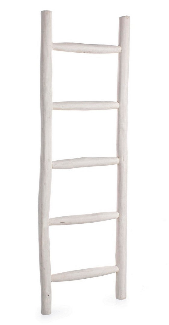 Scala Decorativa 48x6x150 cm in Teak Sahel Bianca
