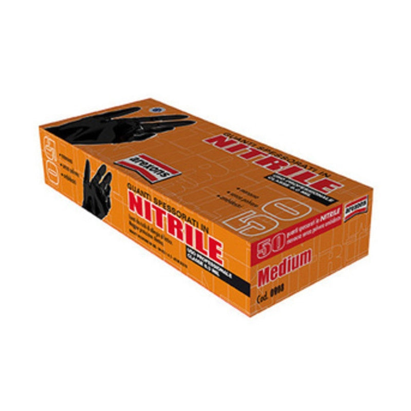 GUANTI NITRILE AREXONS SP. 0,28 MM TG. M DA 50 PZ  1 CF