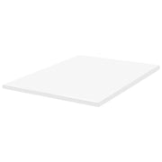 Coprimaterasso in schiuma bianco 160 x 200 cm comfort morbidezza
