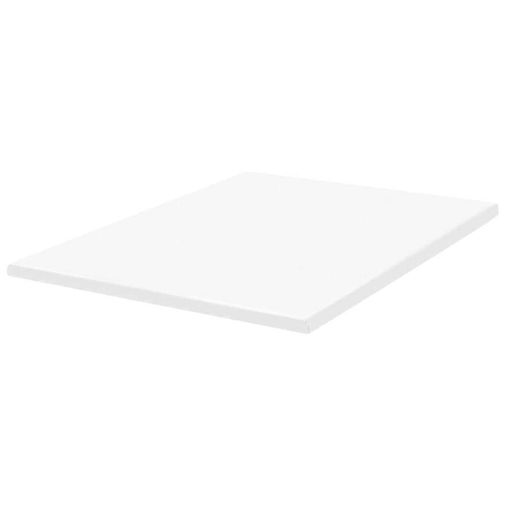Coprimaterasso in schiuma bianco 160 x 200 cm comfort morbidezza