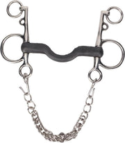 Bit per cavallo con Manicatura a mano - Cavo di Acciaio Inossidabile a Copertura Mediana con Progetto in Gomma - Trattamenti per la Cura del Cavallo per Attrezzatura Equestre - 127MM Lungo Bit per Cavallo.