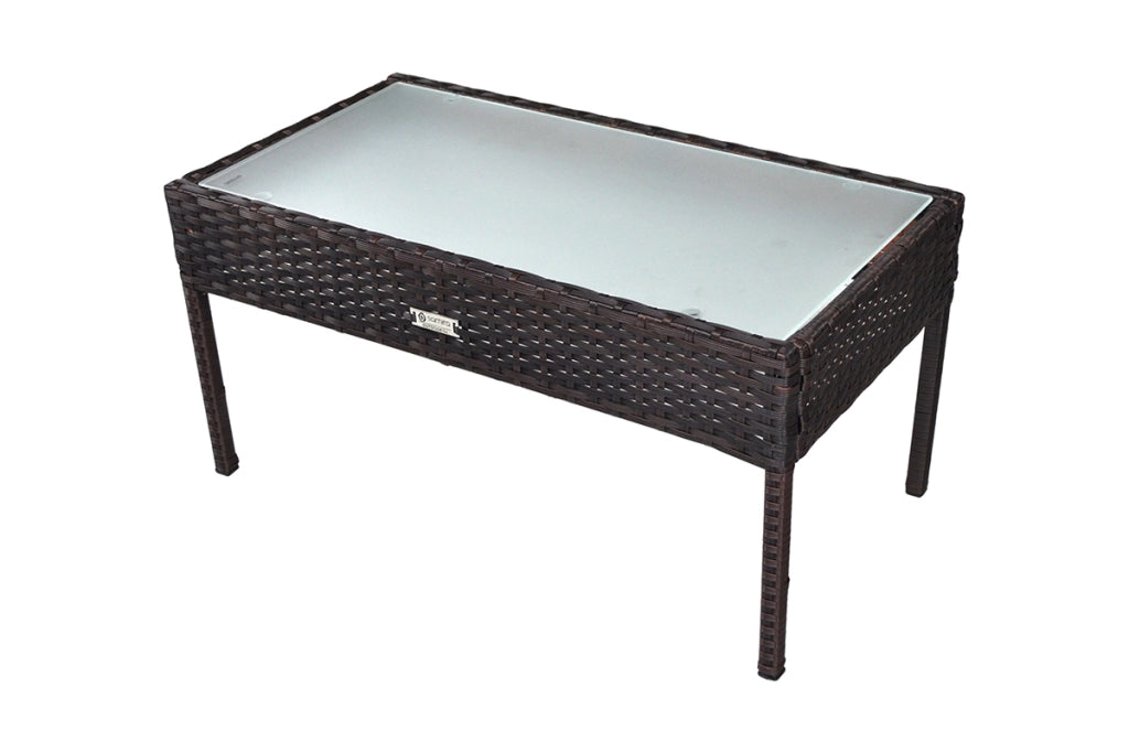 Salotto da giardino in rattan, set di divani da esterno in polyrattan marrone - Martino - RT-M09ZB