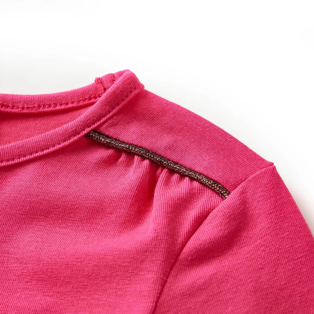 Maglietta da Bambina a Maniche Lunghe Fucsia 128 13532