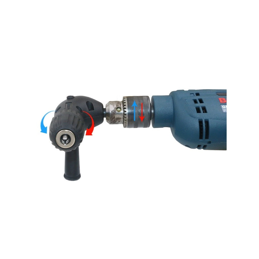 Trade Shop - Mandrino Angolare 90° Accessorio Per Trapano A Cremagliera 0,6 - 10 Mm -