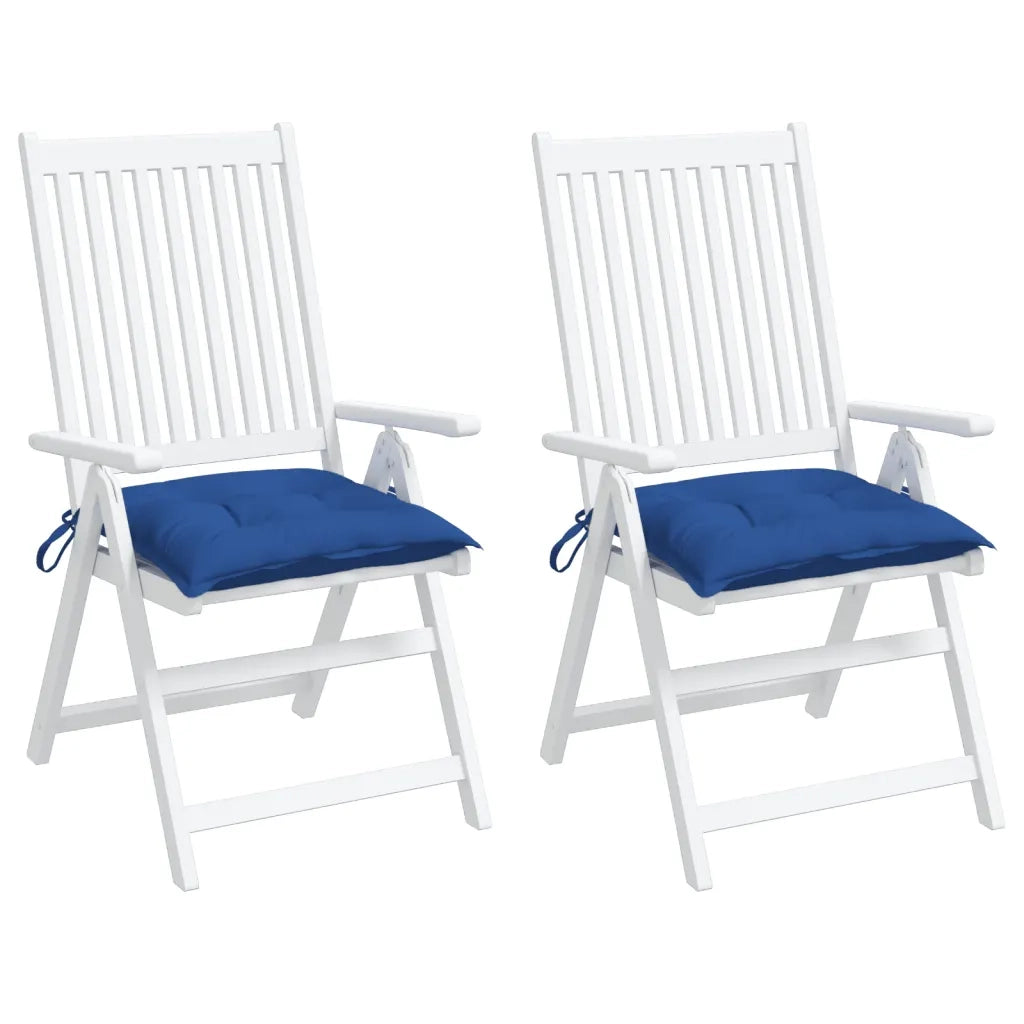 Cuscini per Sedia 2 pz Blu 40x40x7 cm in Tessuto Oxford 361480