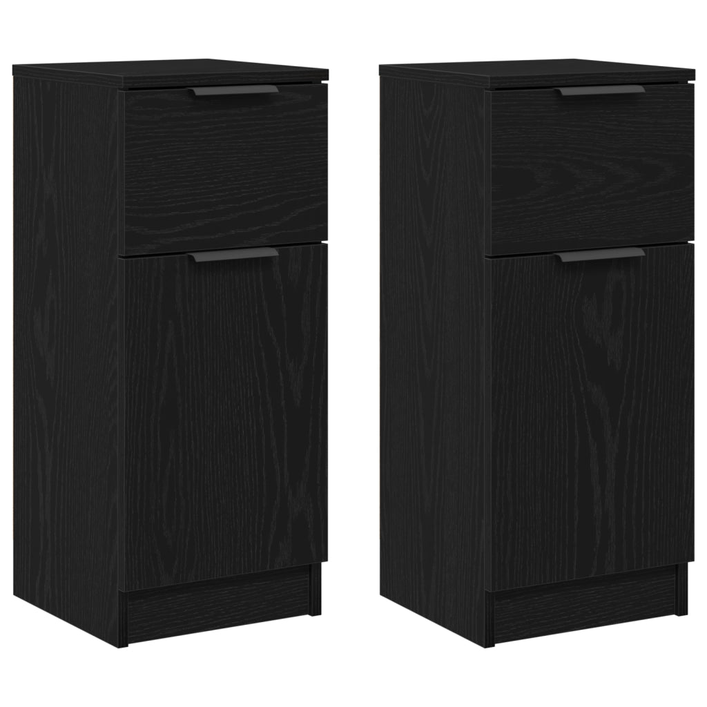 Credenza in quercia nera 30x30x70 cm MDF