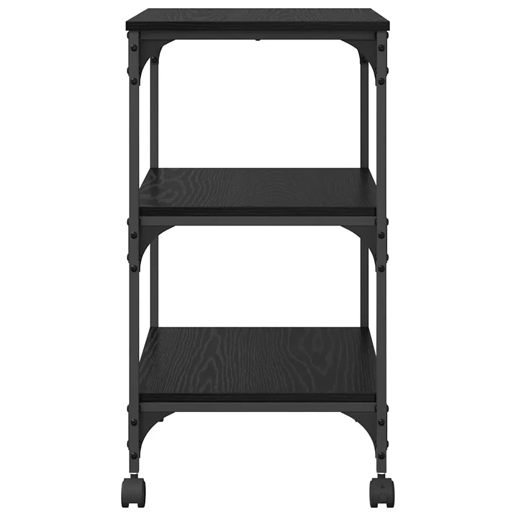 Supporto per Stampante Rovere Nero 50 x 41 x 75 cm 883000