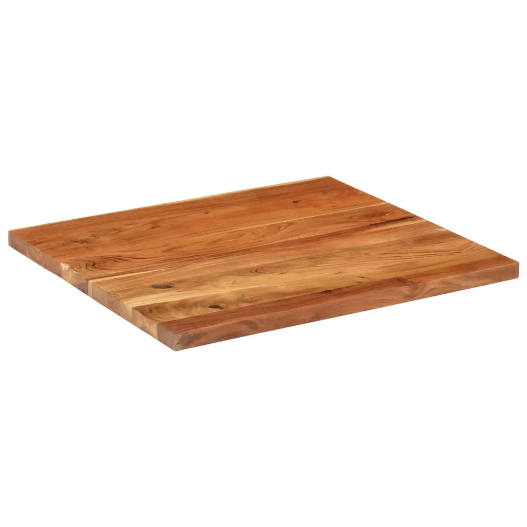 Piano Tavolo 100x80x3,8 cm Rettangolare Legno Massello Acacia 371005