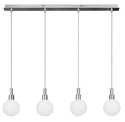 Candellux MALDUS lampadario 4 luci G9 40W cromo bianco