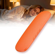 Salaappoggialtispeaker con guida per il ginocchio, cuffietta ultradisimile non in-orecchio, supporta Bluetooth e visualizzazione TF, speaker da notte portatile, adatto per sonnambuli, per viaggi e per rumore bianco (arancione).