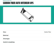Accessorio interno di alta qualità a fibra di carbonio - Porta GPS per pannello - Finitura lussuosa - Leggero - Inox - Design elegante - Accessorio interno