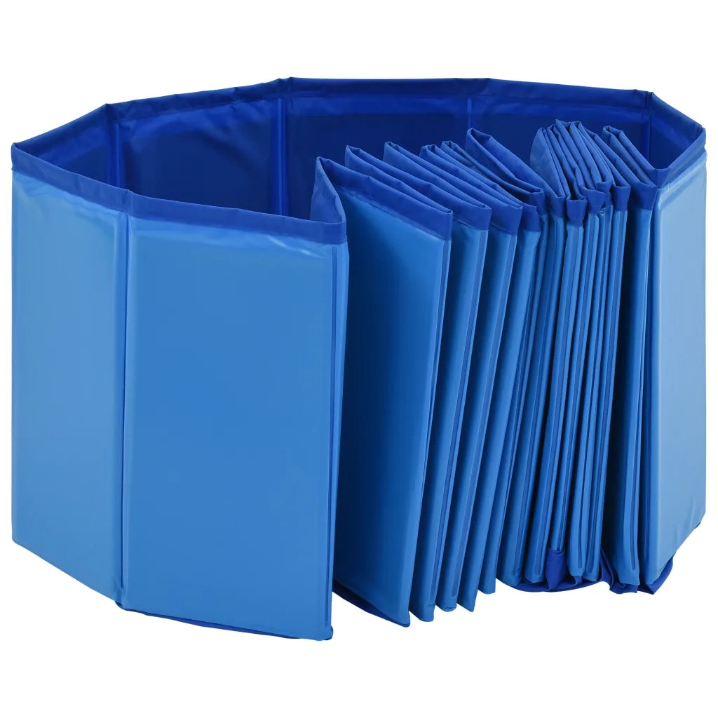 Piscina per Cani Pieghevole Blu 160x30 cm in PVC 170827