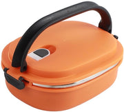 Contenitore quadrato termico per piatti caldi, bento box in acciaio inossidabile senza fessure, contenitore termico per snack e pasti