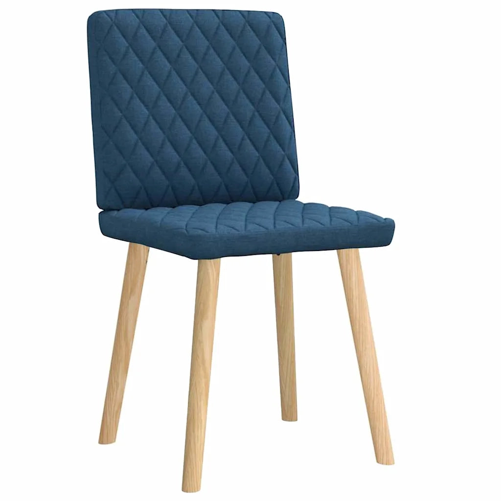 Sedie da Pranzo 2 pz Blu in Tessuto 4101129