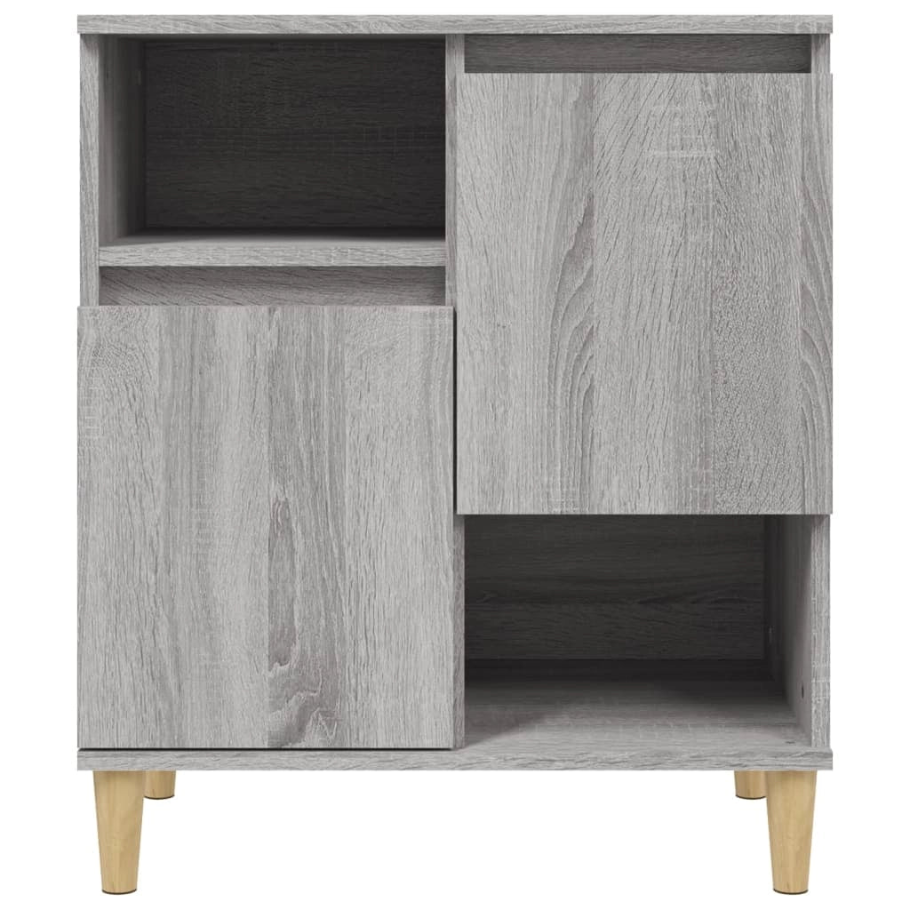 Buffet credenza cassettiera armadio mobile contenitore organizer per cucina soggiorno salotti 3 pezzi rovere Sonoma 60 x 35 x 70 cm legno ingegnerizzato grigio 02_0037168
