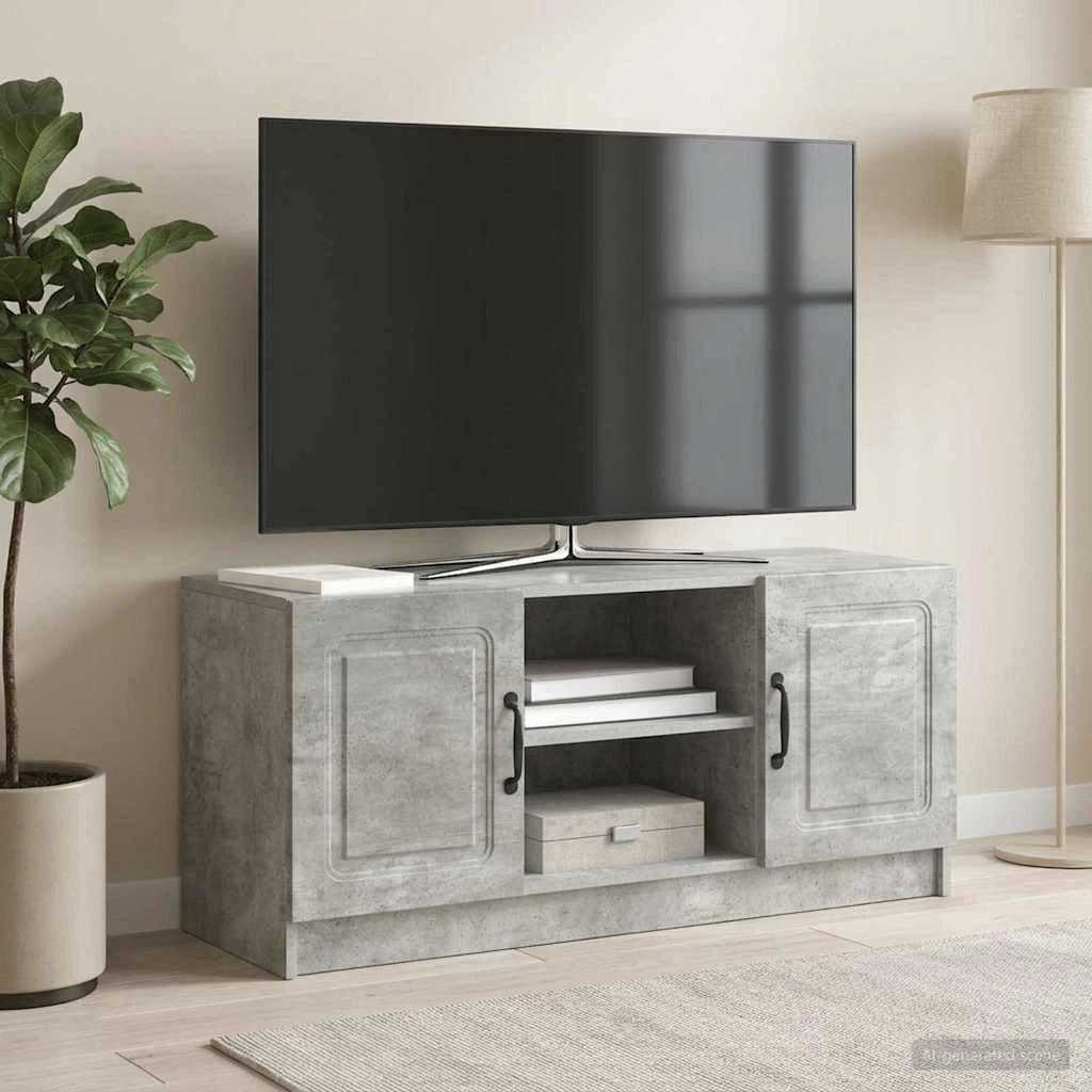 Mobile TV Grigio Cemento 102 x 34,5 x 47 cm 895848