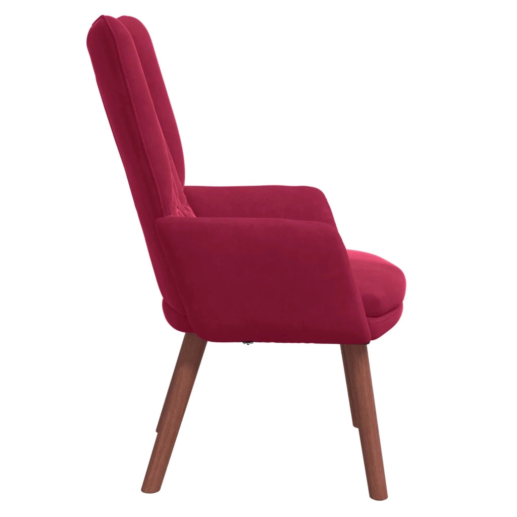 Divano Sedia-Poltrona Rosso Vino 63 x 67 x 94 cm Velluto 195620