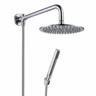 KIT DOCCIA CON SOFFIONE TONDO Ø20 CM E BRACCIO TONDO 40 CM