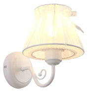 Applique Candellux Zefir bianca tessuto 1xE14 40W IP20