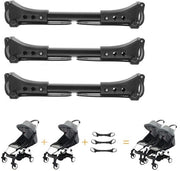 Connettore per passeggini universale - Collega 2 passeggini singoli - Regolabile lunghezza 20-26 cm - Leggero in alluminio/plastica - Montaggio facile - Connettore per passeggini
