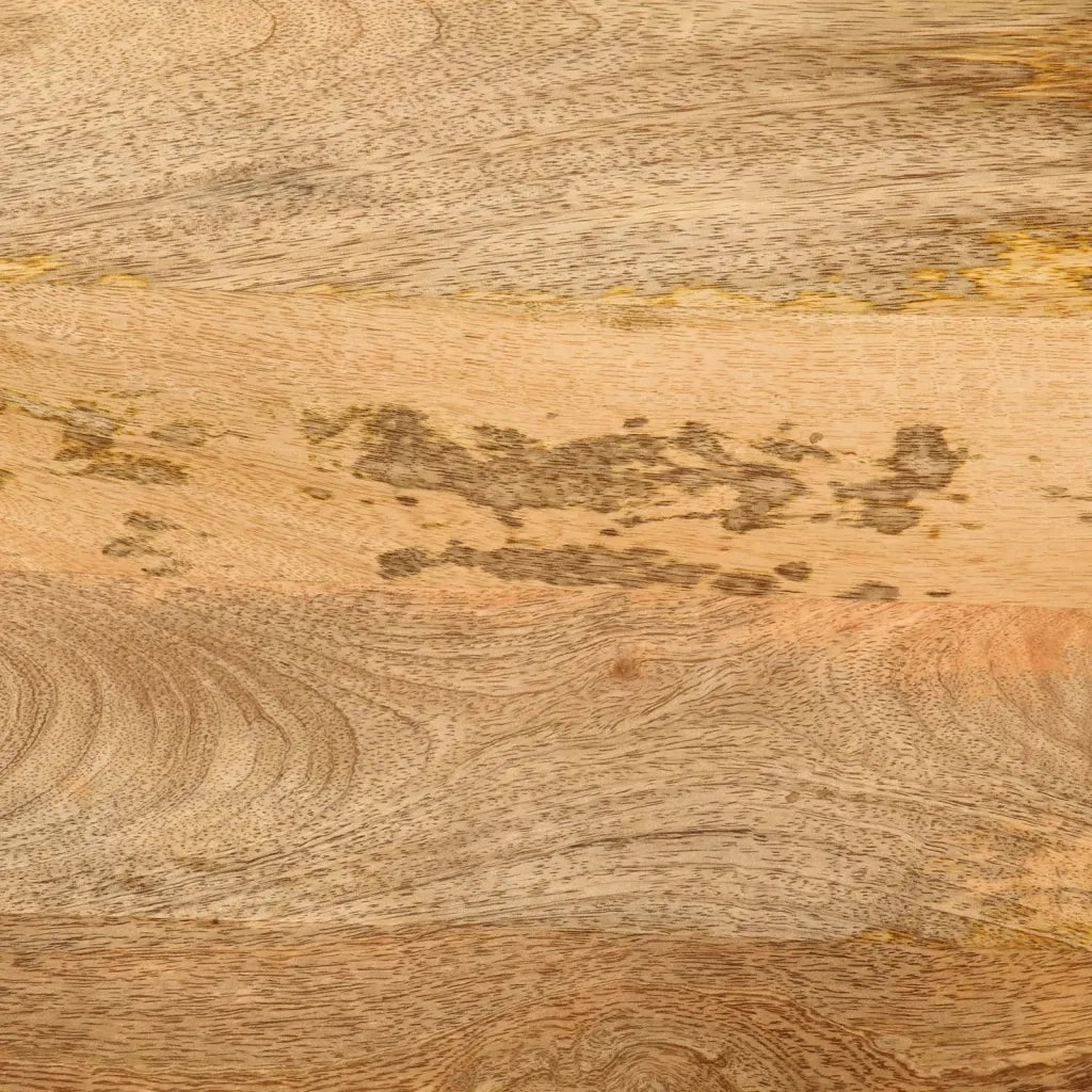 Scrivania | Tavolo da Ufficio con Cassetti 105x55x70 cm Legno Massello Mango Ferro