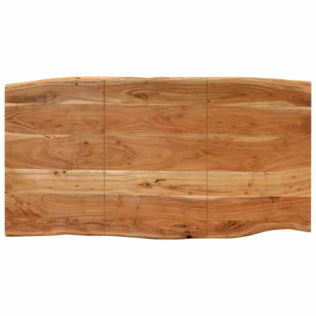 Tavolo da Pranzo 154x80x76 cm in Legno Massello di Acacia