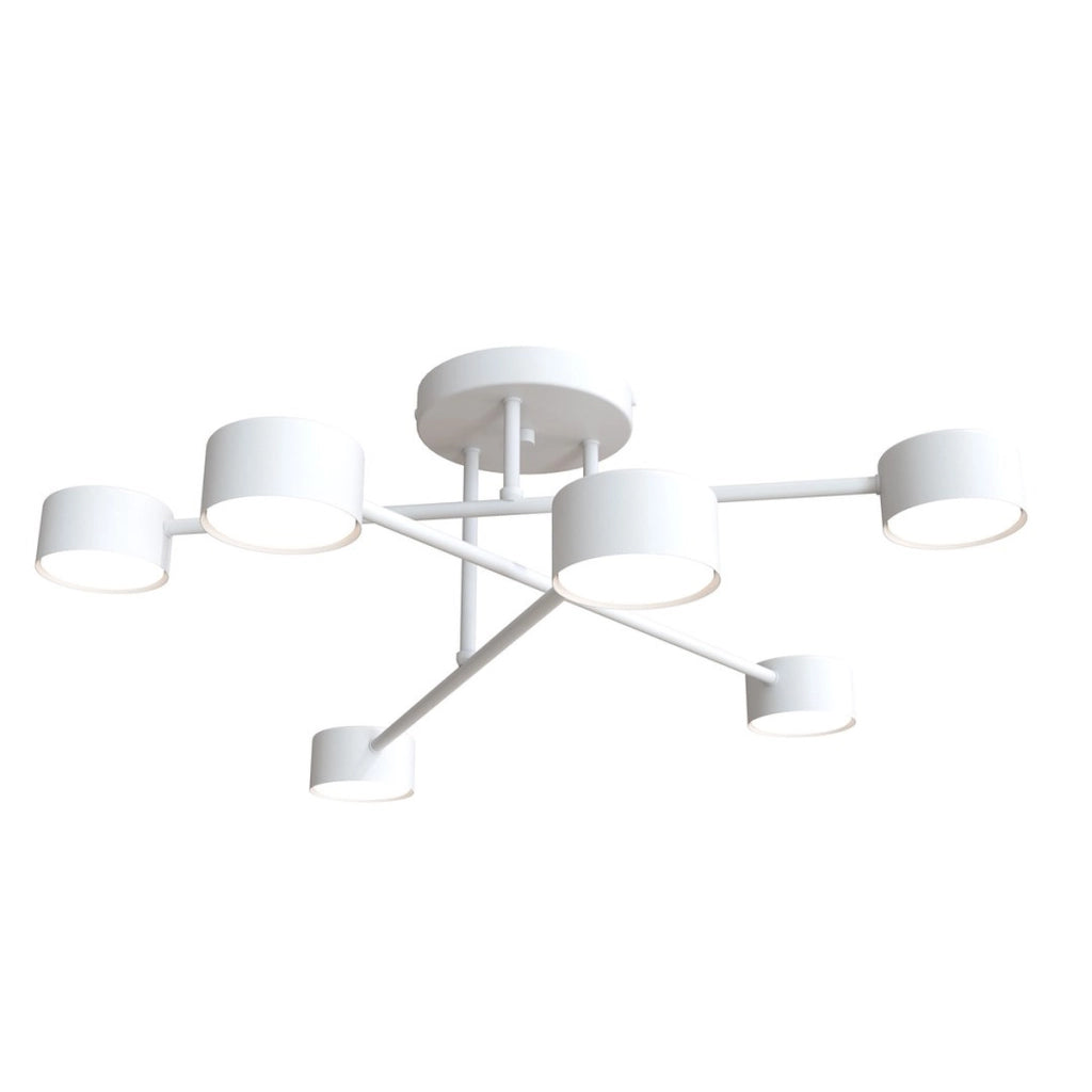Lampada a sospensione HALO in acciaio verniciato bianco