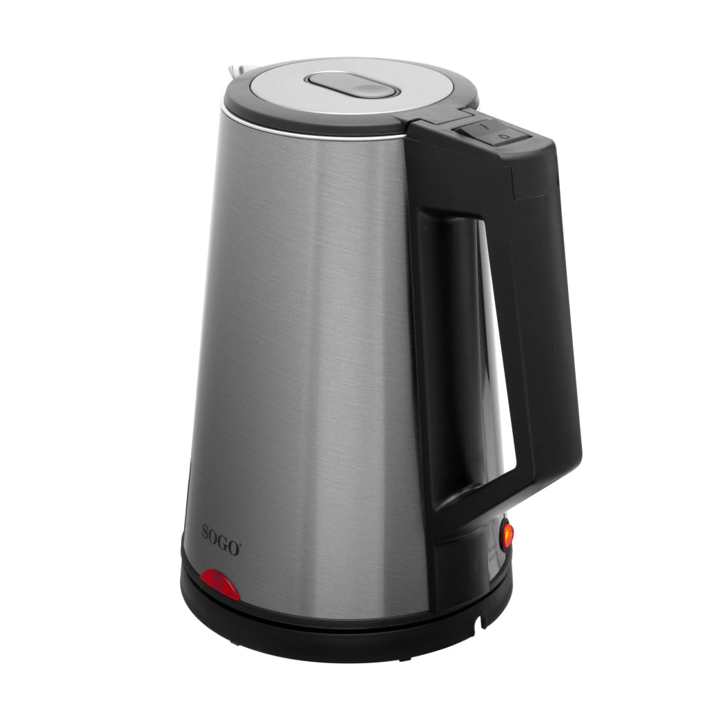 Bollitore elettrico deluxe 1,7L acciaio inox, mantenitore calore 55°C, triplo sistema sicurezza 1830W cucina - SOGO